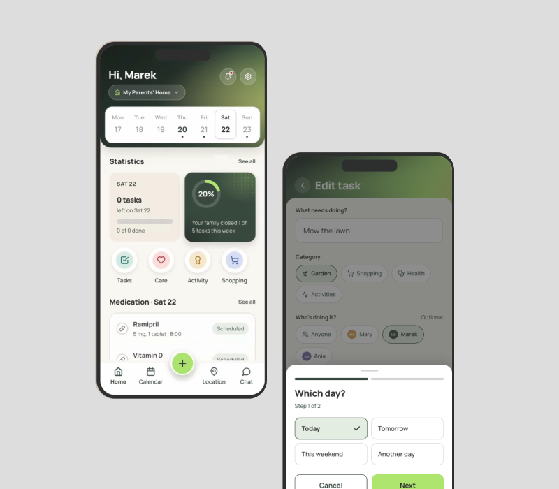 Family Care & Household Coordination App